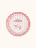 Leopard on Parade Scalloped Dessert Plates