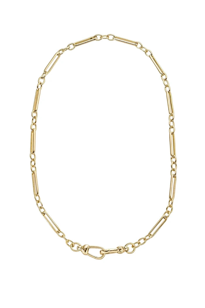 Liam Watch Chain Necklace (Gold Plated)