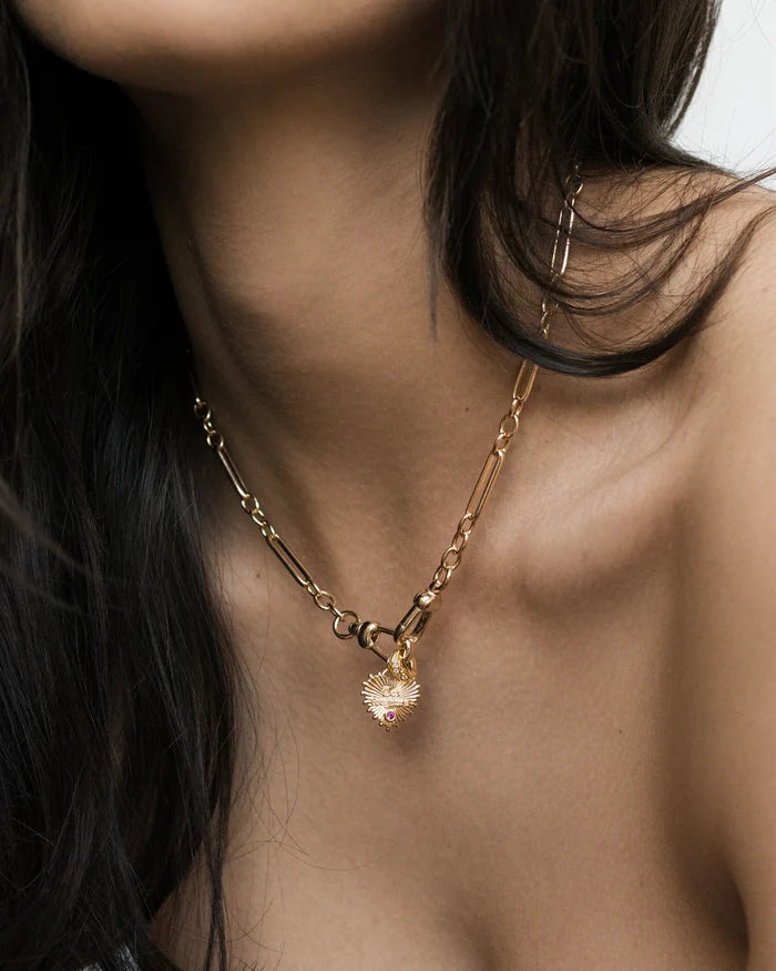 Liam Watch Chain Necklace (Gold Plated)