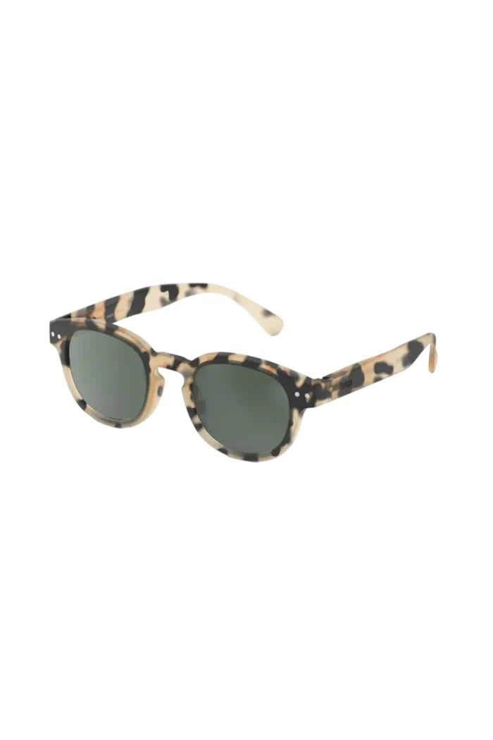 Tortoiseshell glasses on white background