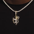 Lion Crest Pendant in Yellow Gold - The GLD Shop