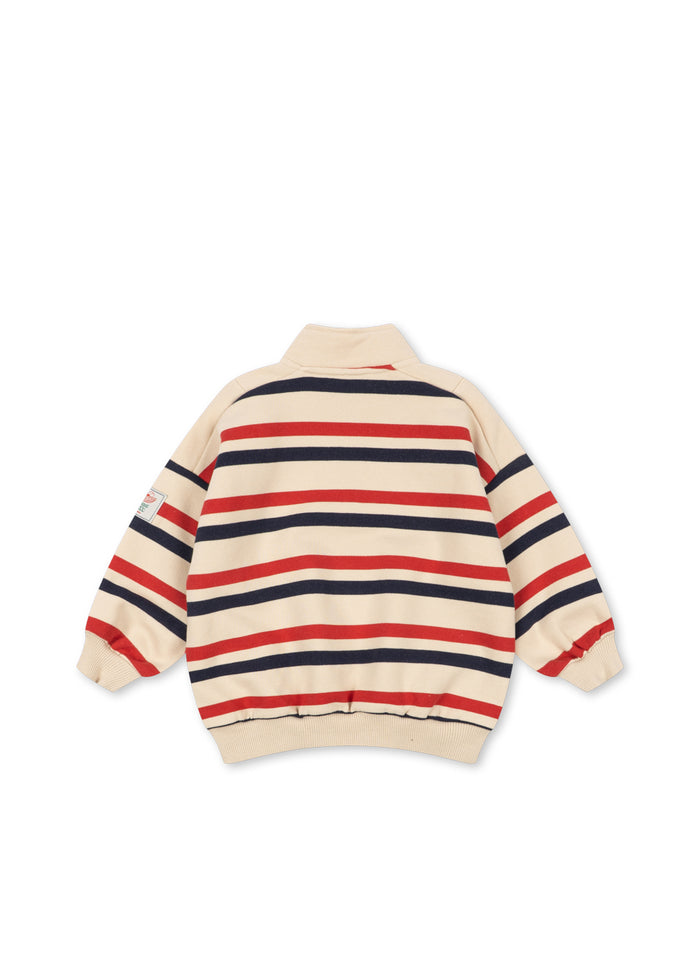 Loupy Lou Sweatshirt (Tangerine Stripe)