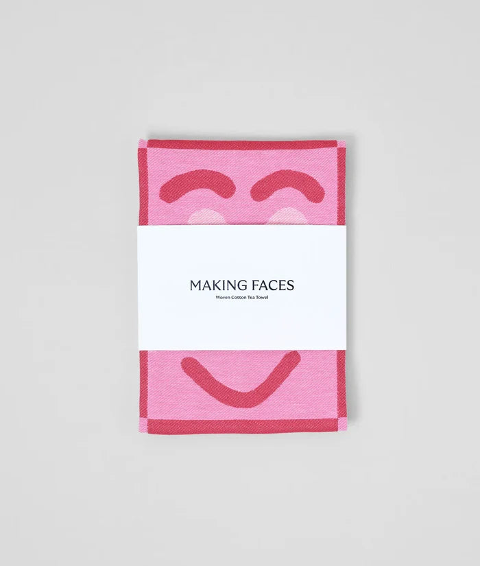 Making Faces Tea Towel