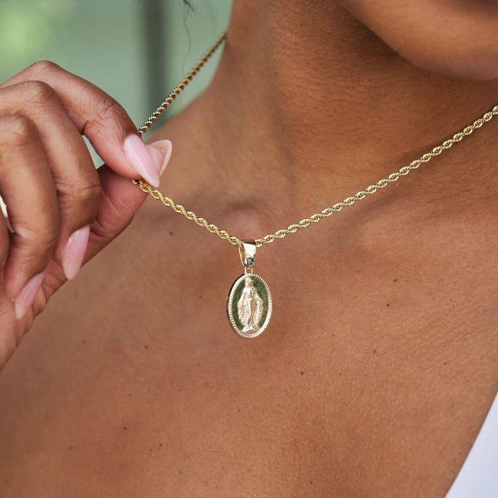 Micro Lady of Guadalupe Pendant