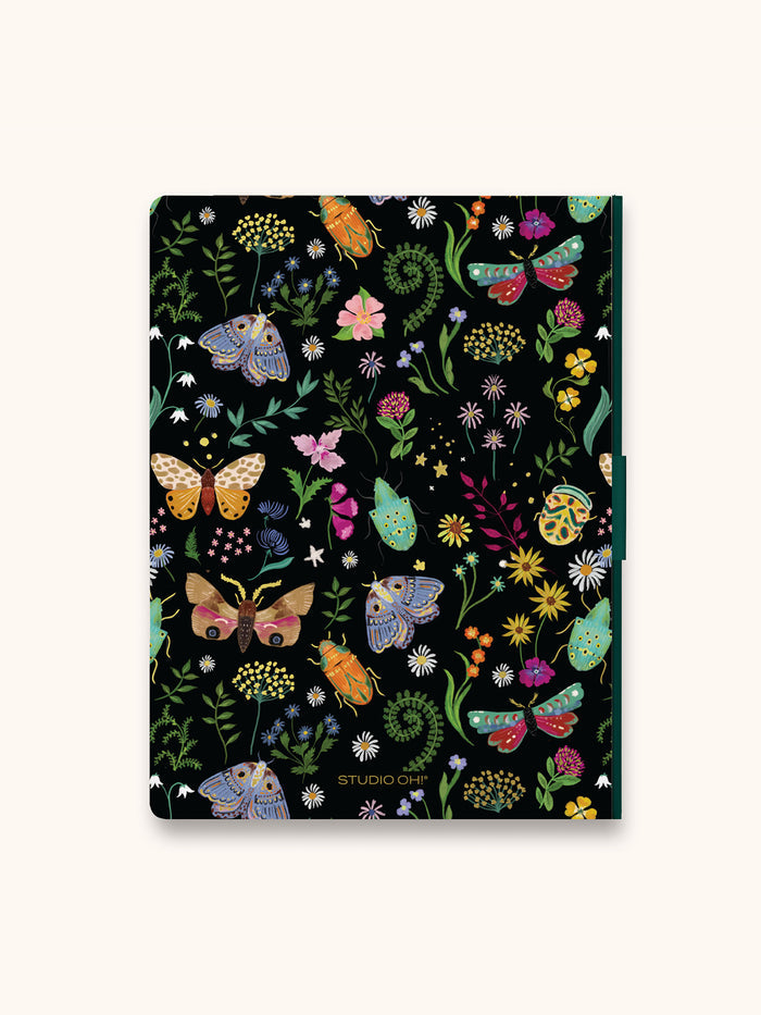 Midnight Garden Casey Notebook with Phone Loop