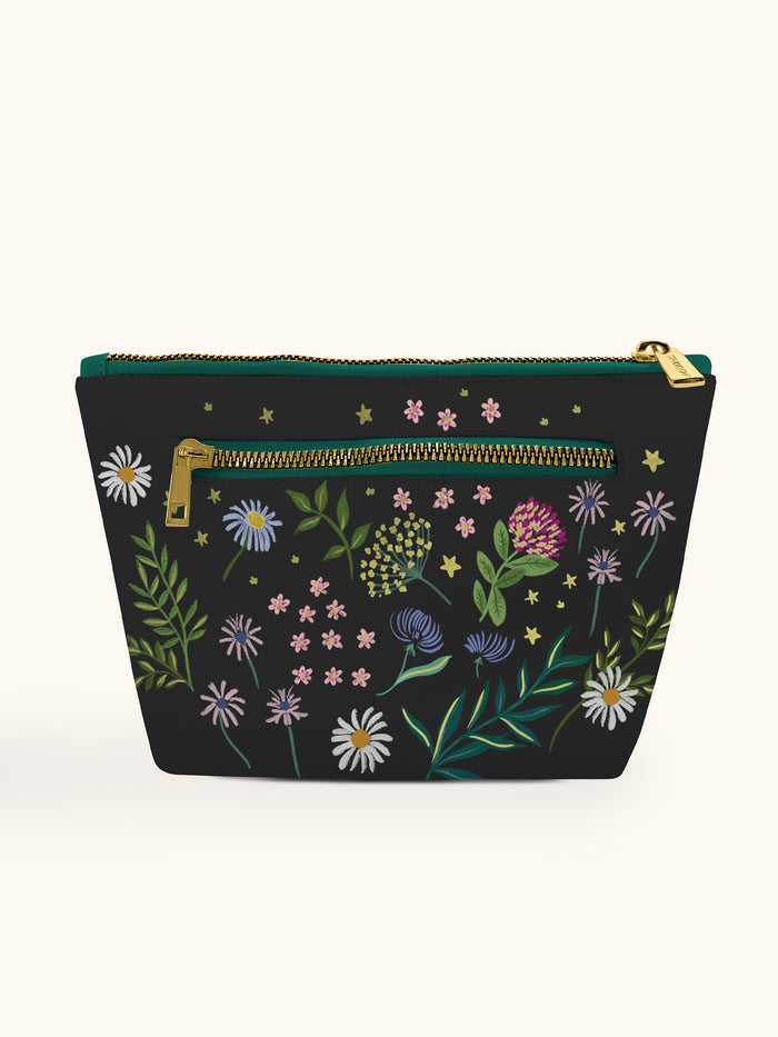 Midnight Garden Clutch Cosmetic Bag