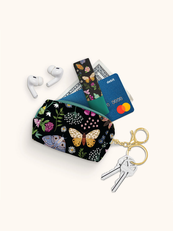 Midnight Garden Key Chain Pouch