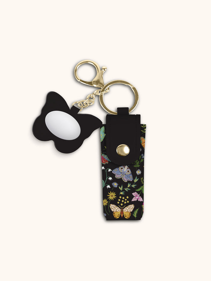 Midnight Garden Lip Balm Holder Key Chain