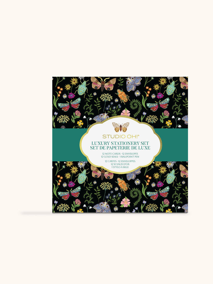 Midnight Garden Luxury Stationery Set