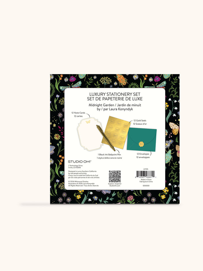 Midnight Garden Luxury Stationery Set