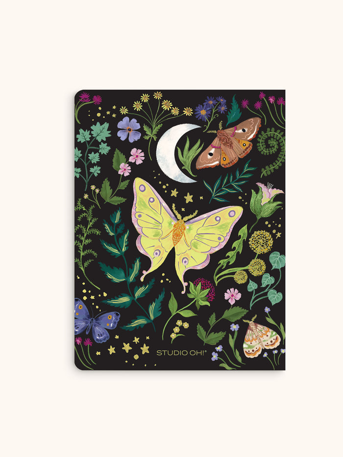 Midnight Garden Medium Coptic-Bound Journal