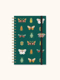 Midnight Garden Medium Spiral Notebook with Enamel Charm