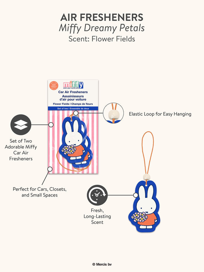 Miffy Dreamy Petals Car Air Fresheners