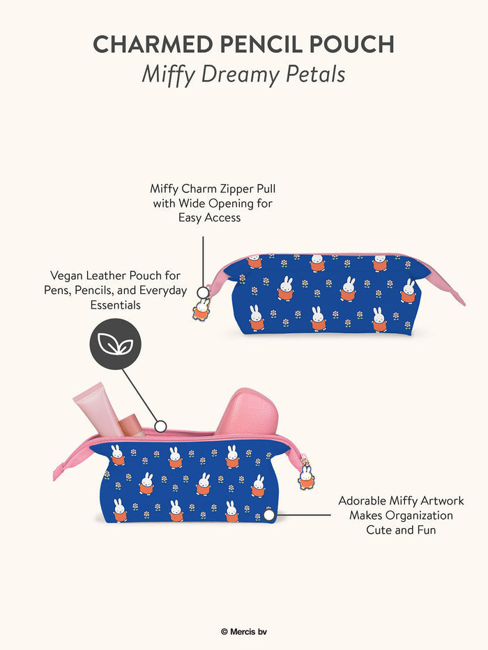 Miffy Dreamy Petals Charmed Pencil Pouch