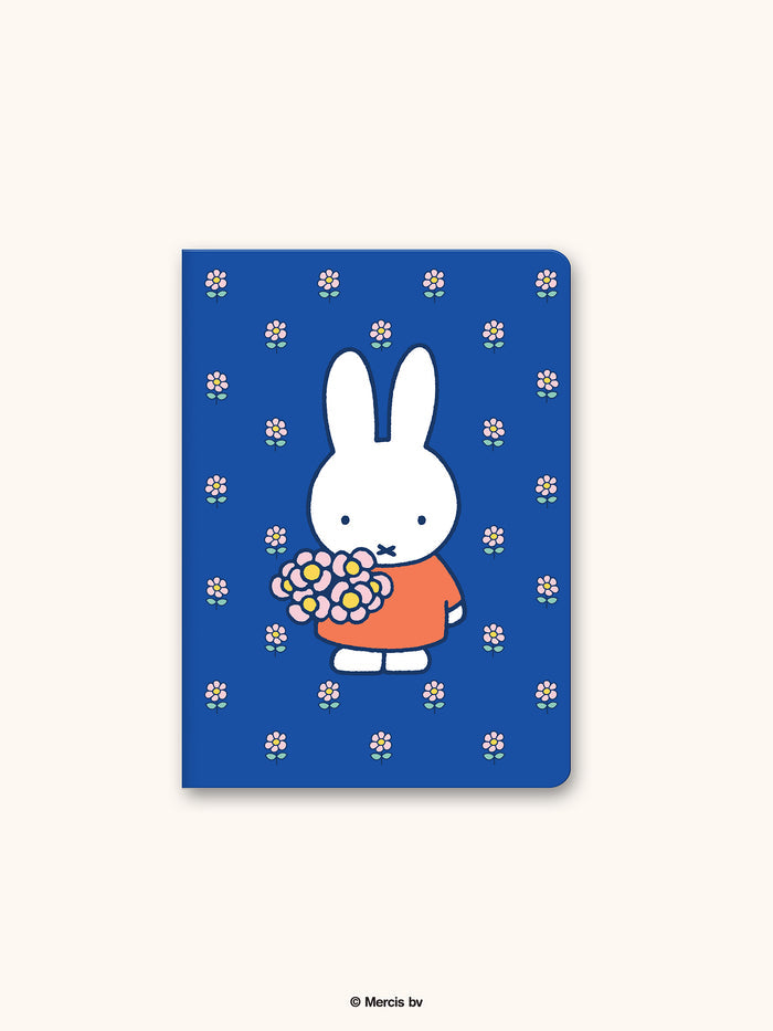 Miffy Dreamy Petals Hardcover Notebook with Enamel Bookmark