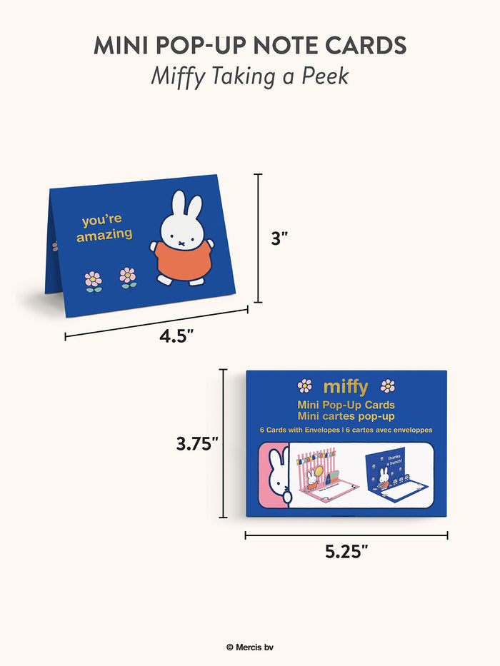 Miffy Dreamy Petals Mini Pop-Up Note Cards