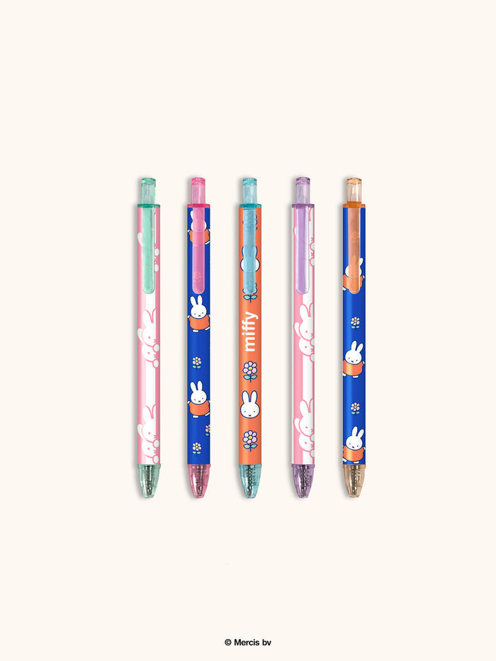 Miffy Dreamy Petals Soft-Touch Gel Pen Set