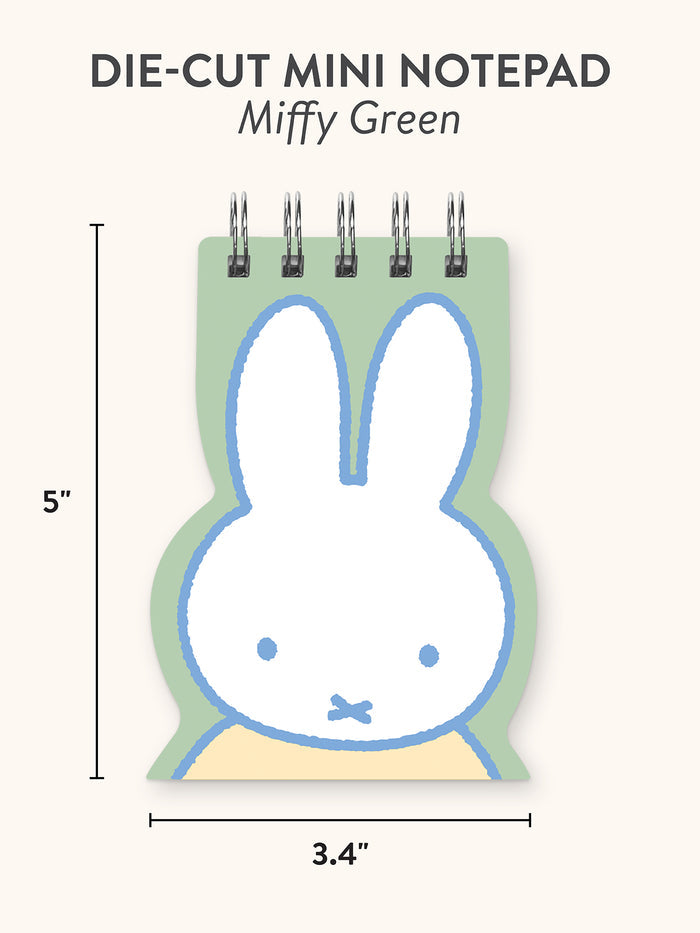 Miffy Green Die-Cut Mini Notepad