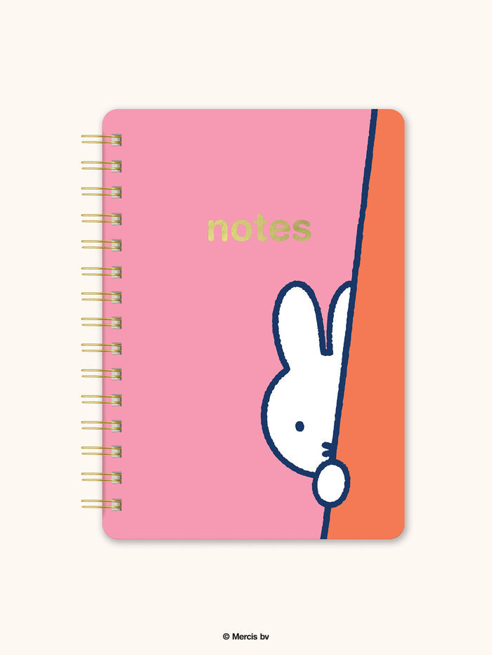 Miffy Taking a Peek Agatha Notebook with Pocket & Stickers