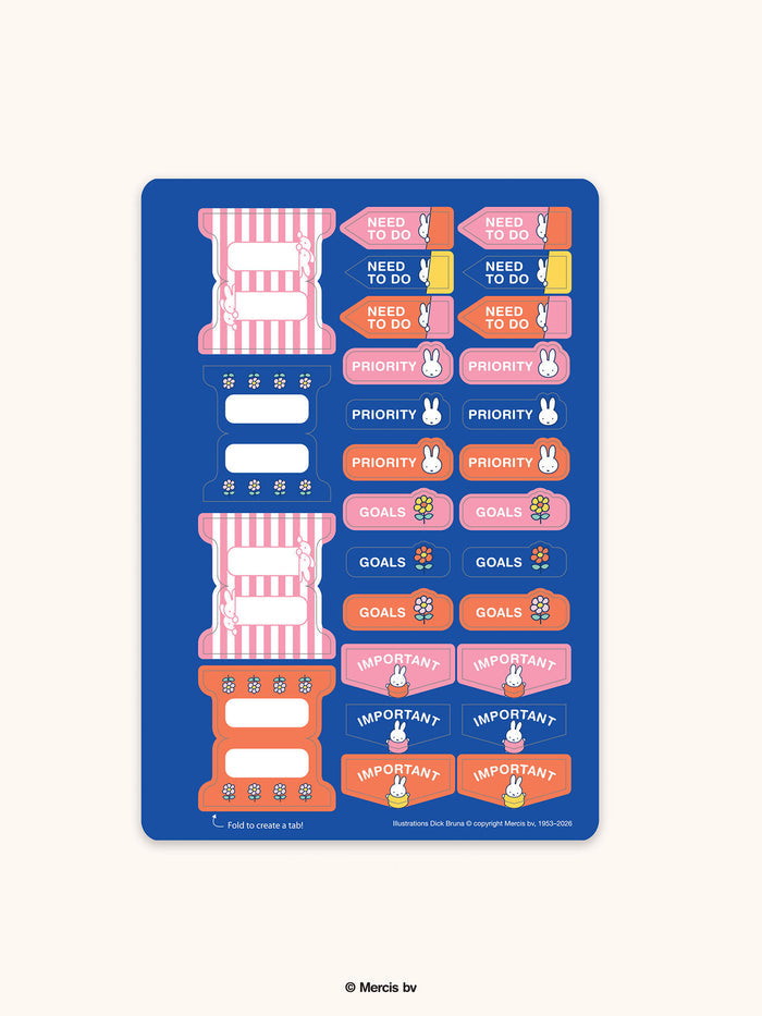 Miffy Taking a Peek Agatha Notebook with Pocket & Stickers