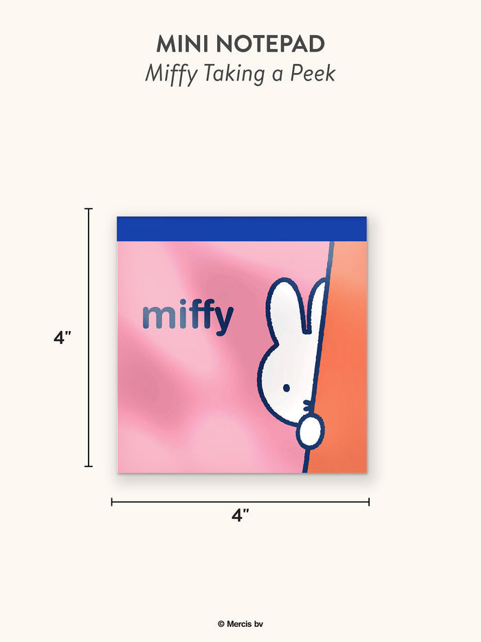 Miffy Taking a Peek Mini Notepad