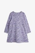 Mini Leopard Long Sleeve Dress (Purple)