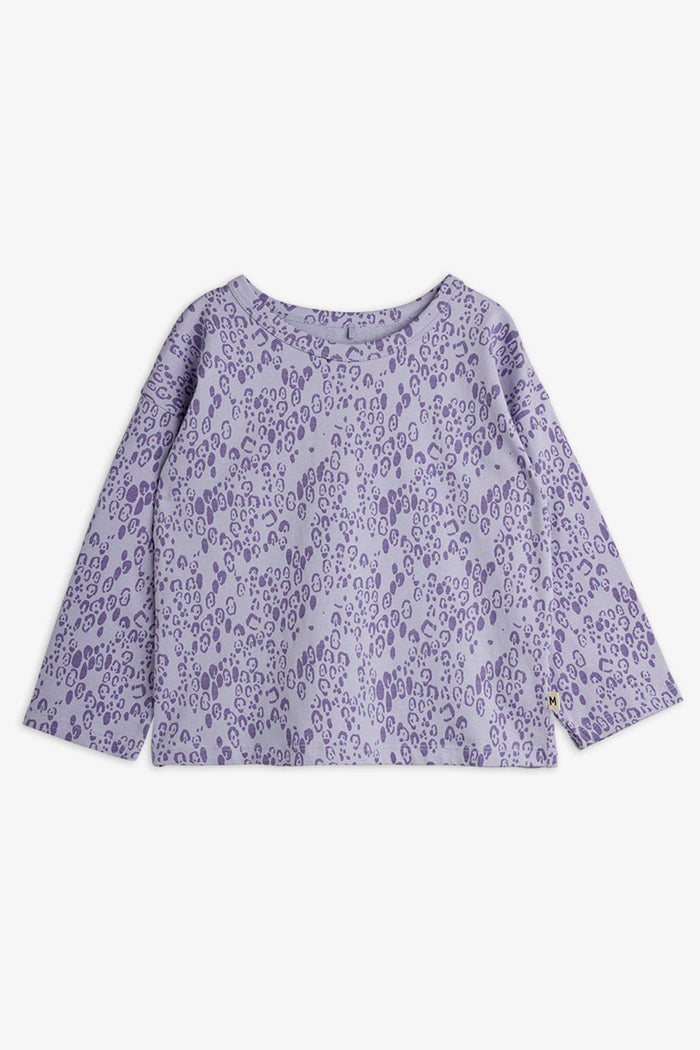 Mini Leopard Long Sleeve Tee (Purple)