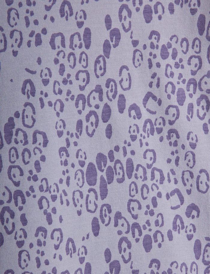 Mini Leopard Long Sleeve Tee (Purple)