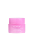 Pink Laneige cosmetic jar on a white background
