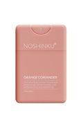 Noshinku Orange Coriander hand sanitizer packaging on a white background