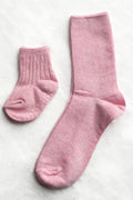 Mommy & Me Socks - Pink (2 Pairs)