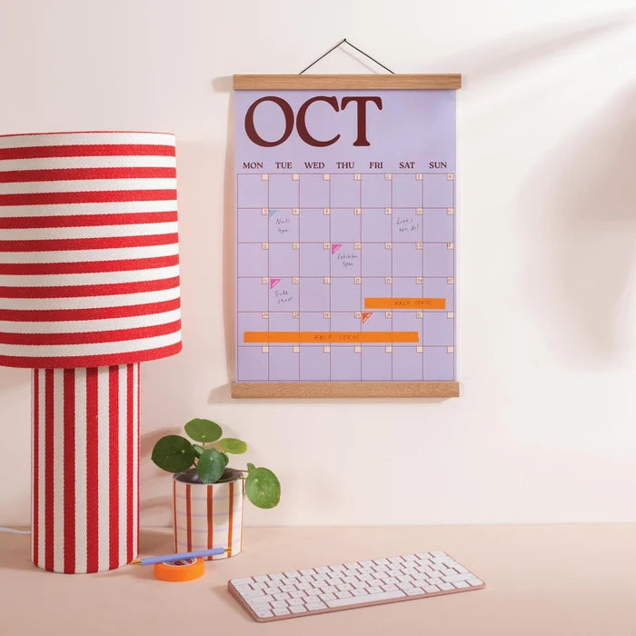 Monthly Undated Wall Planner (Boho Scandi)