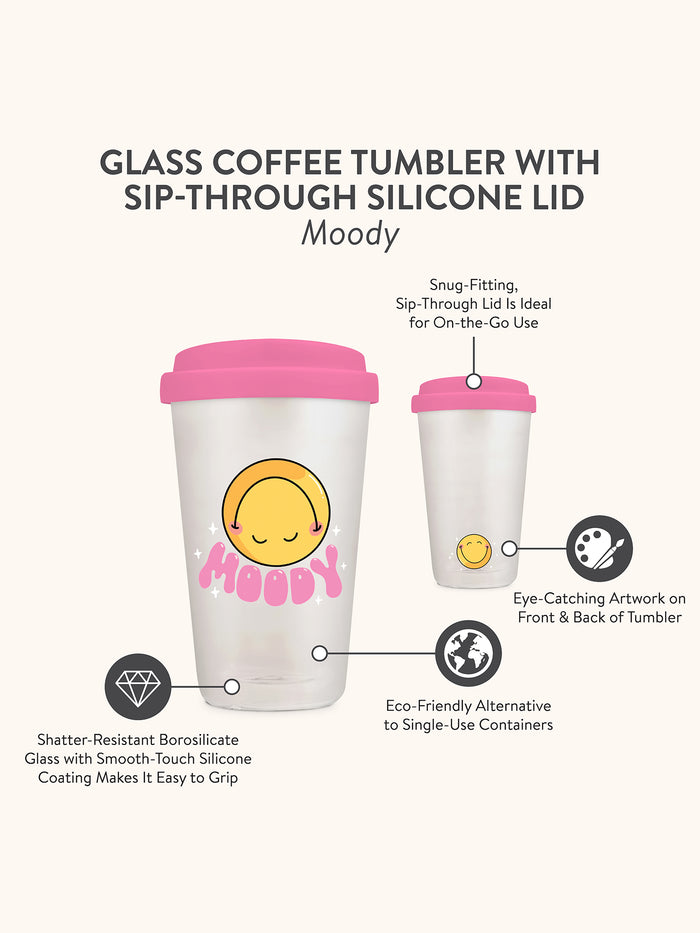 Moody Glass Coffee Tumbler