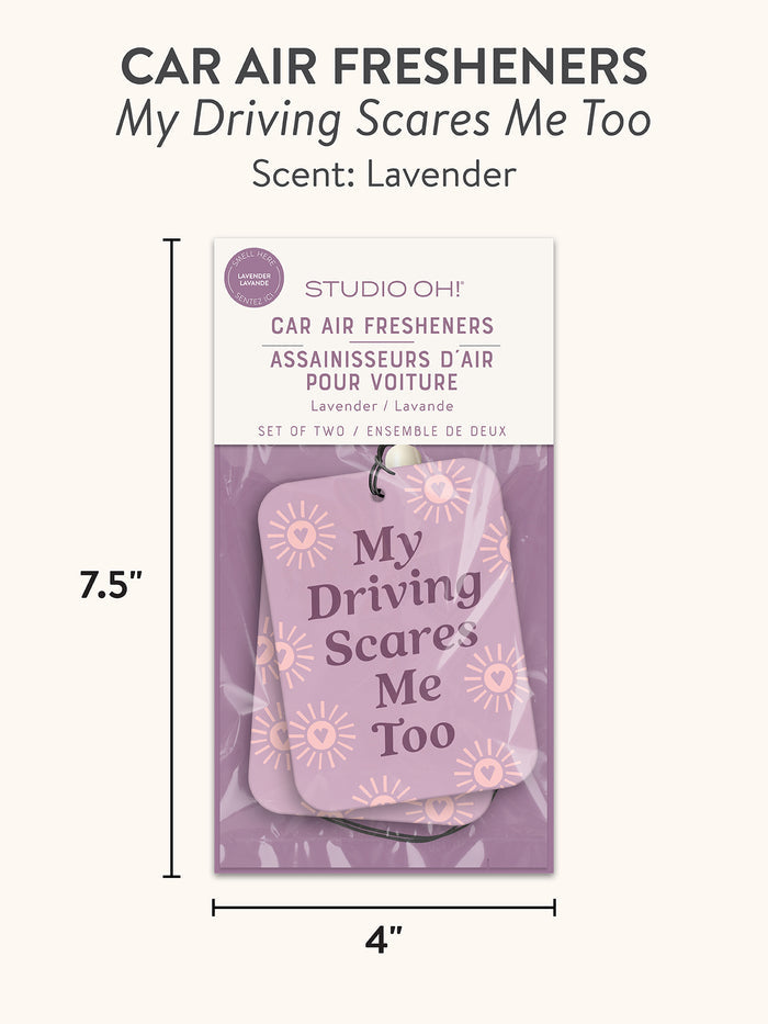 My Driving Scares Me Too Car Air Freshener