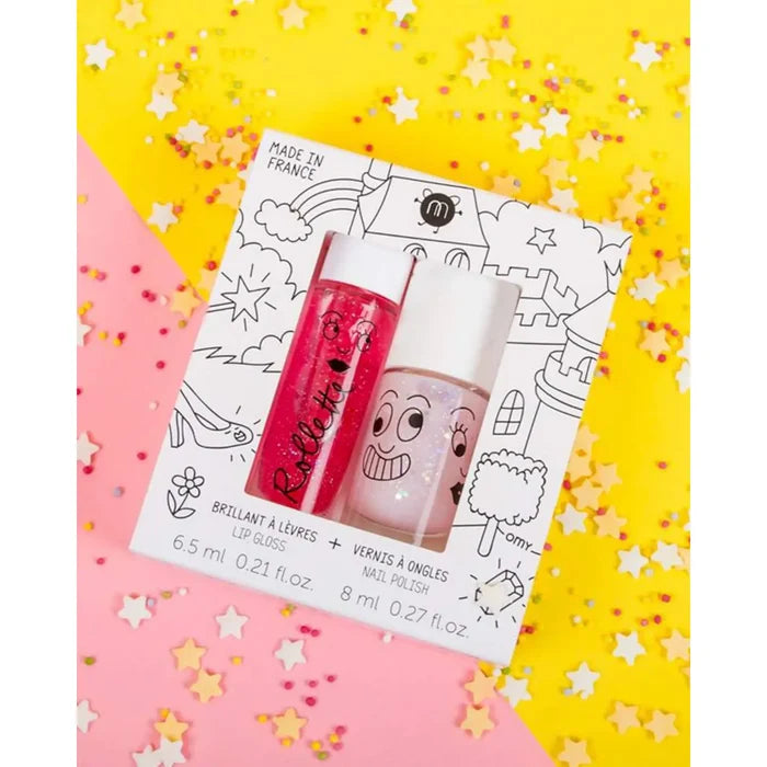 Nail Polish and Lip Gloss Set for Kids (Fairytales)