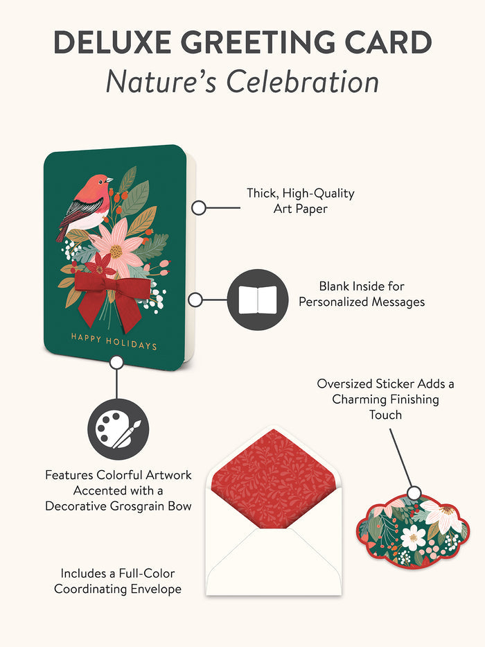 Nature's Celebration Christmas Deluxe Greeting Cards