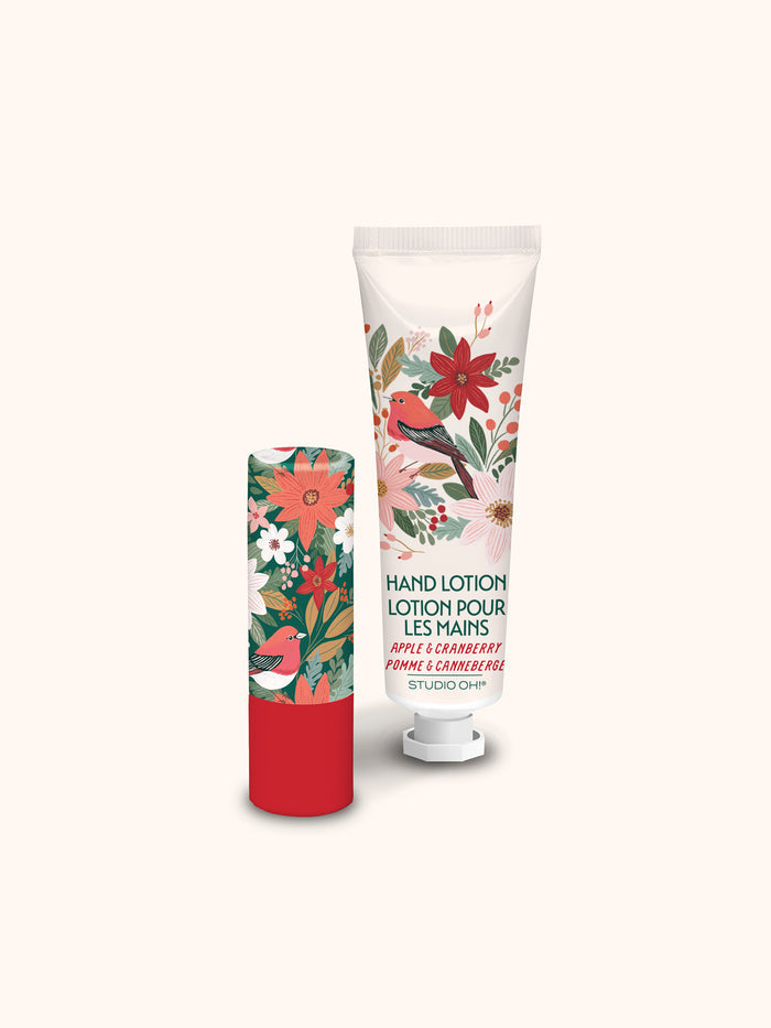 Nature's Celebration Christmas Lip Balm & Hand Lotion Set