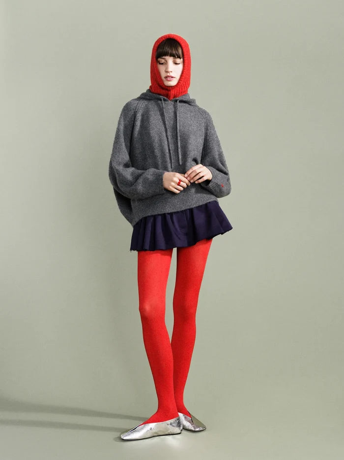 Opaque Tights (Red)