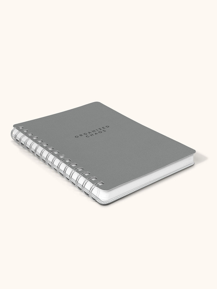 Organized Chaos (Gorgeous Gray) Agatha Notebook