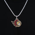 Ottawa Senators Official NHL Logo Pendant in White Gold
