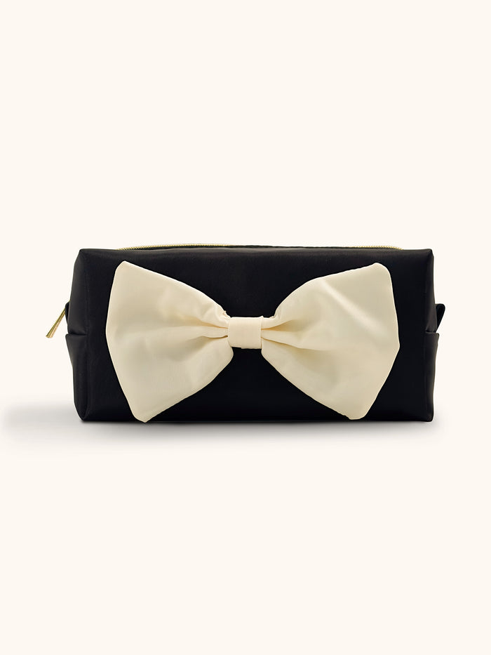 Palazzo Black Louise Bow Cosmetic Bag