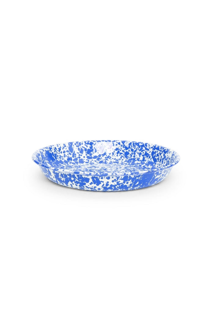 Pasta Plate (Blue Splatter)