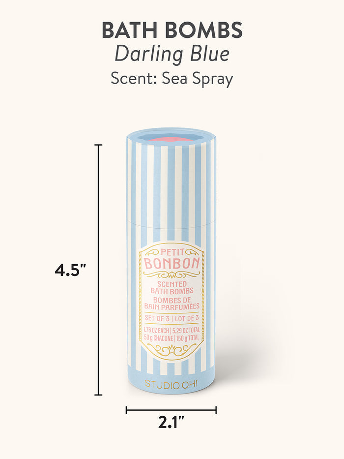Petit Bon Bon Darling Blue Bath Bombs