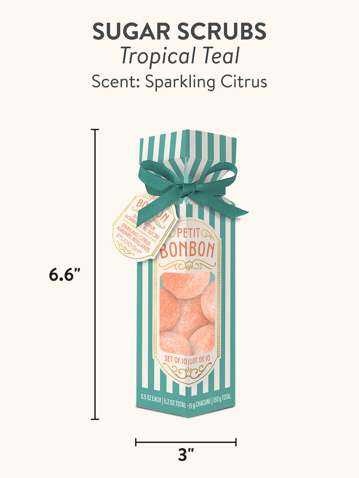 Petit Bon Bon Tropical Teal Sugar Scrub