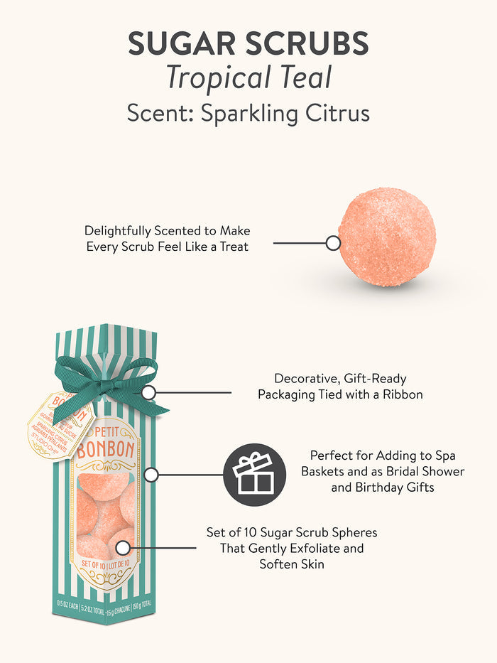 Petit Bon Bon Tropical Teal Sugar Scrub