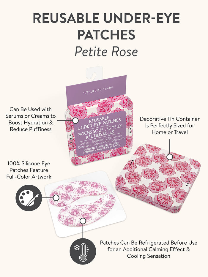 Petite Rose Reusable Under-Eye Patches