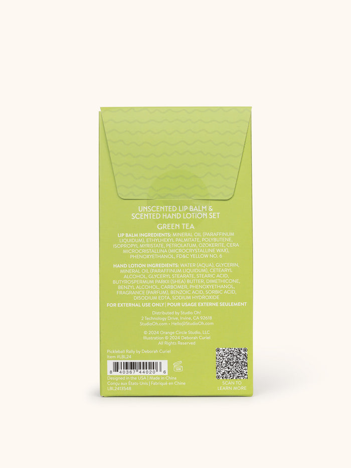Pickleball Rally Lip Balm & Hand Lotion Set