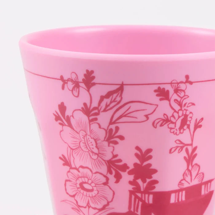 Pink Vintage Botanical Reusable Cups (x 4)