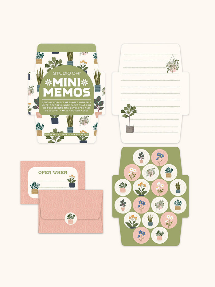 Plant Lover Mini Memo with Stickers