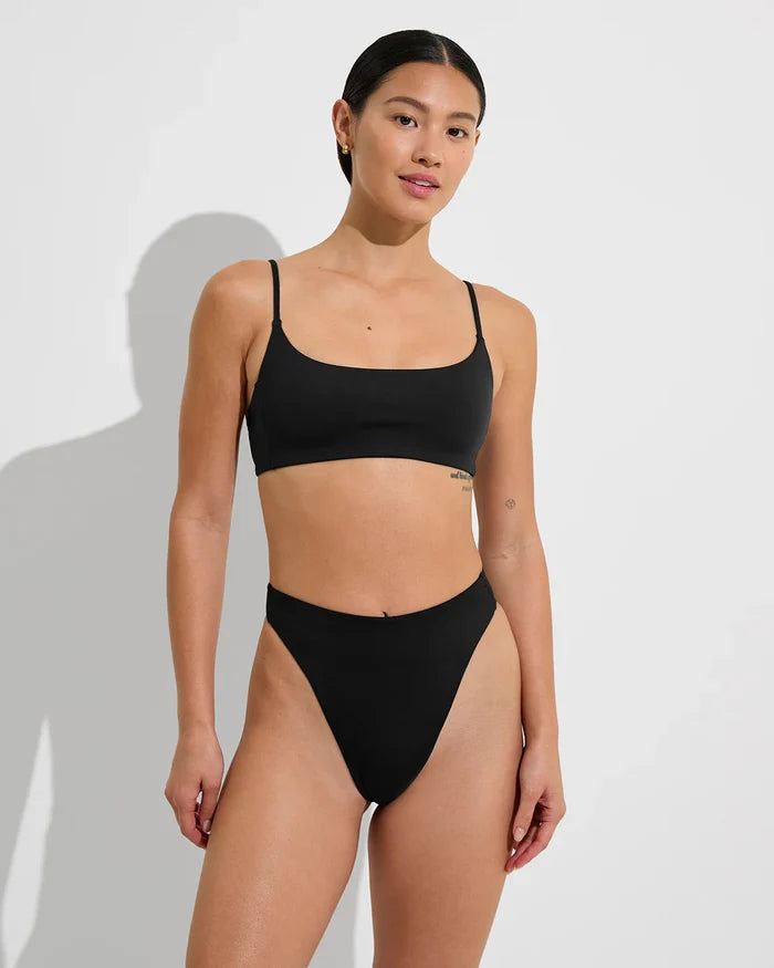 Pool Days Top (Jet Black)